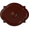 Ekena Millwork Waltz Ceiling Medallion (Fits Canopies up to 4 1/2"), 21 1/4"W x 17 3/8"H x 1"P, Brushed Mahogany CM21WABMF - alternate 1